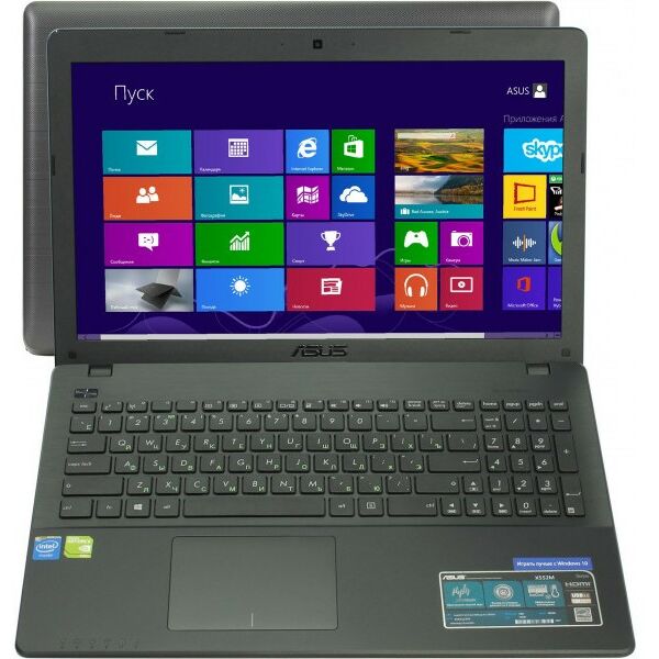Ноутбуки: Ноутбук Asus X552M Cel N2840/4/500/WiFi/BT/Win 8/15.6" [90NB083B-M00190] фотографии