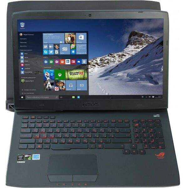 Ноутбуки: Ноутбук Asus ROG G751J i5 4200H/8/1Tb/DVD-RW/WiFi/BT/Win 10/17.3" [90NB0892-M01500] фотографии