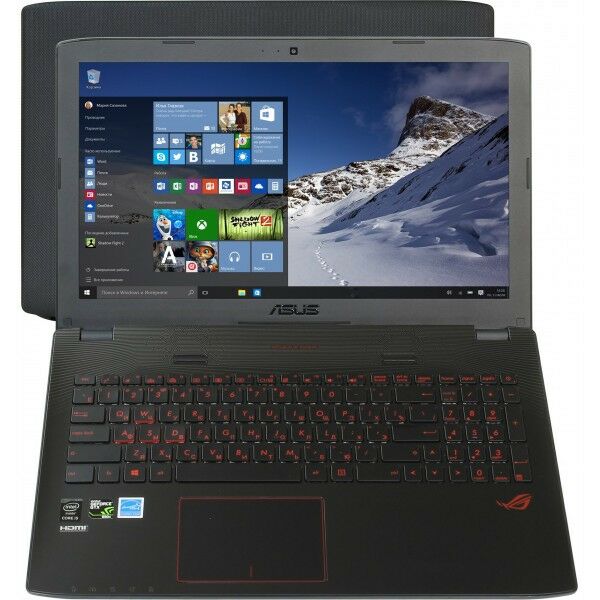Ноутбуки: Ноутбук Asus ROG GL552JX i5 4200H/6/1Tb/DVD-RW/GTX950M/WiFi/BT/Win 10/15.6"/2.6 кг [90NB07Z1-M05270] фотографии