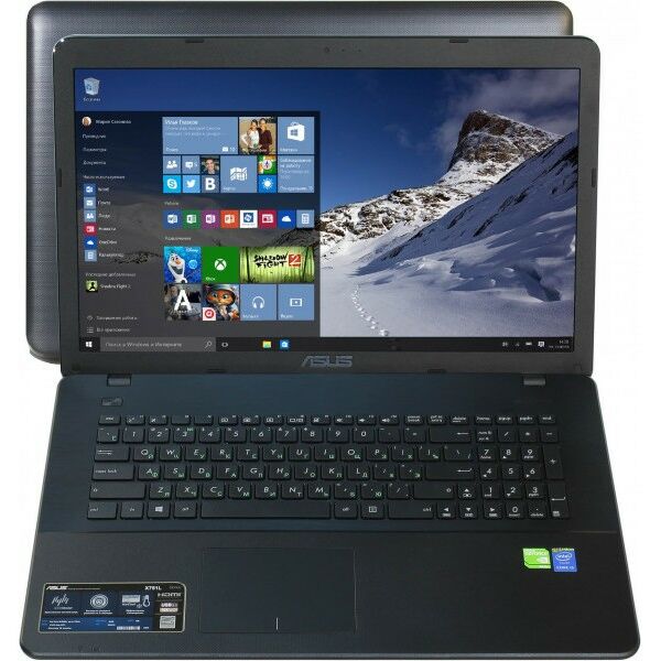 Ноутбуки: Ноутбук Asus X751L i5 5200U/6/1Tb/DVD-RW/940M/WiFi/BT/Win 10/17.3"/2.54 кг [90NB08F1-M03070] фотографии