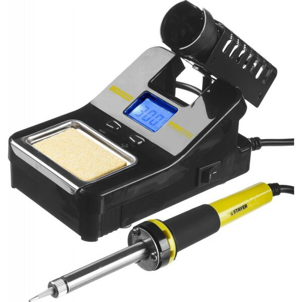 Паяльное оборудование: Цифровая паяльная станция STAYER SP-50 160-520°C, 48 Вт [55370] фотографии