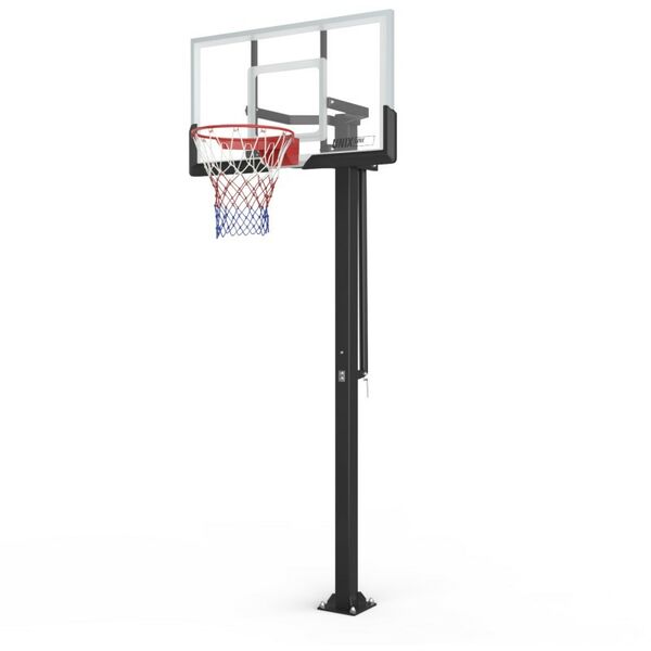Баскетбол: Баскетбольная стойка стационарная UNIX line B-Stand-PC 54"x32" R45 H230-305 см фотографии